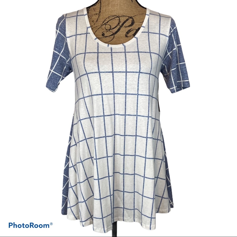 LuLaRoe Perfect T Geometric Print Tee XXS NWT